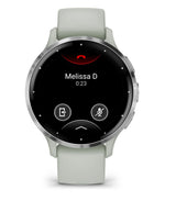 Garmin Venu 3S 3,05 cm (1.2") AMOLED 41 mm Digital 390 x 390 pixel Berøringsskærm Grå, Sølv Wi-Fi GPS (satellit)
