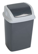 MAUL 9520587 skraldespand 5 L Rektangulær Plast, Polypropylen (PP) Mørkegrå, Hvid
