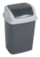 MAUL 9520587 skraldespand 5 L Rektangulær Plast, Polypropylen (PP) Mørkegrå, Hvid