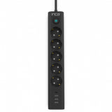 Inca IPW-44TU overspændingsbeskytter Sort 5 AC stikkontakt(er) 230 V 1,5 m