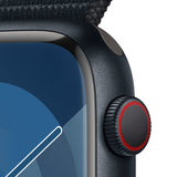 Apple Watch Series 9 45 mm Digital 396 x 484 pixel Berøringsskærm 4G Sort Wi-Fi GPS (satellit)