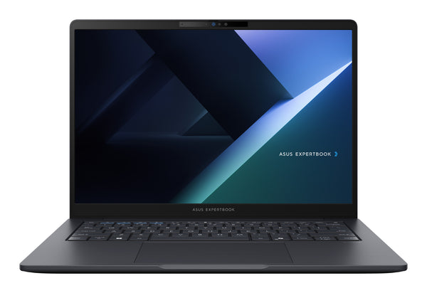 ASUS ExpertBook B3 B3405CCA-LY0066X Intel Core Ultra 5 125H Laptop 35,6 cm (14") WUXGA 16 GB DDR5-SDRAM 512 GB SSD Wi-Fi 6E (802.11ax) Windows 11 Pro Tysk Sort, Grå