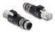 DeLOCK 90831 kabel kønsskifter M12 4-pin RJ-45 Sort