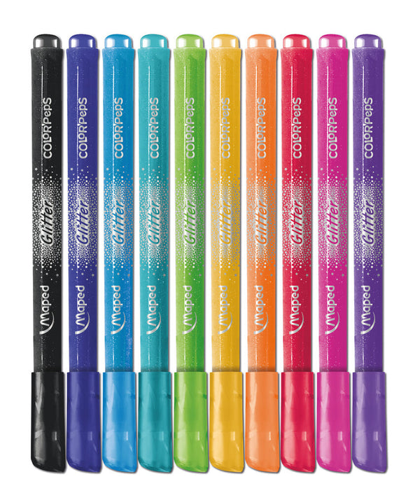 Maped Color’Peps 847110 filtpen Mellem Sort, Lyserød, Blå, Grøn, Orange, Rød, Violet, Gul 10 stk