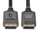 StarTech.com DP21V-2M-DP80-CABLE DisplayPort kabel Sort