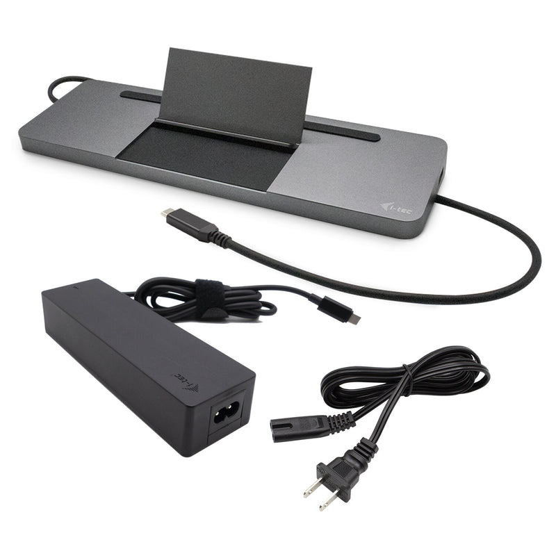 i-tec Metal C31FLATPRO100 dockingstation Ledningsført USB 3.2 Gen 1 (3.1 Gen 1) Type-C Grå