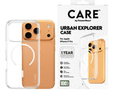 PanzerGlass CARE™ by ® Urban Explorer Case Transparent m. Hvid MagSafe iPhone 17 Pro