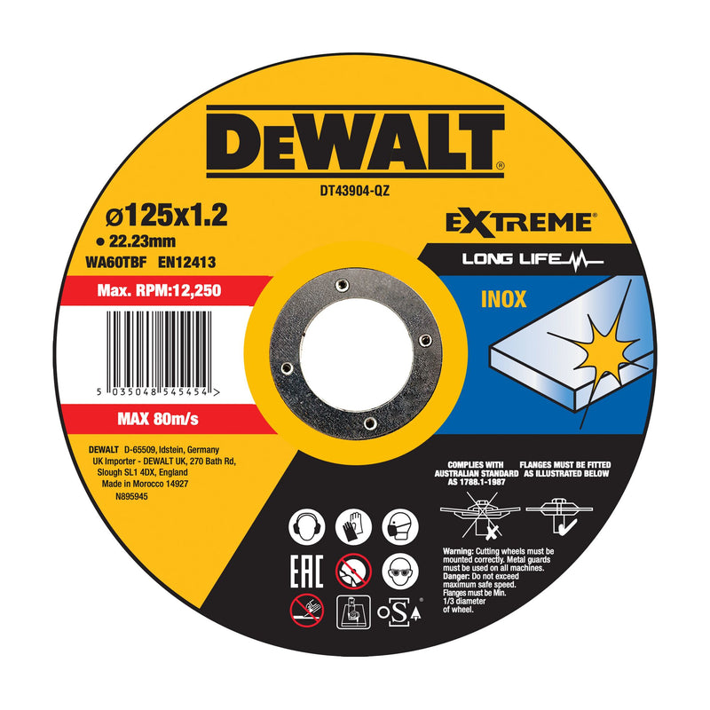 DeWALT DT43904-QZ tilbehør vinkelsliber Skæreskive
