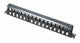 Gembird 19" 1U kabelholder Sort, Sølv 1 stk