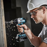 Makita DHP489RTJ elektrisk skruetrækker & slagbor 1800 rpm Sort, Blå