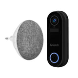 Hombli Smart Doorbell Pack Sort, Hvid
