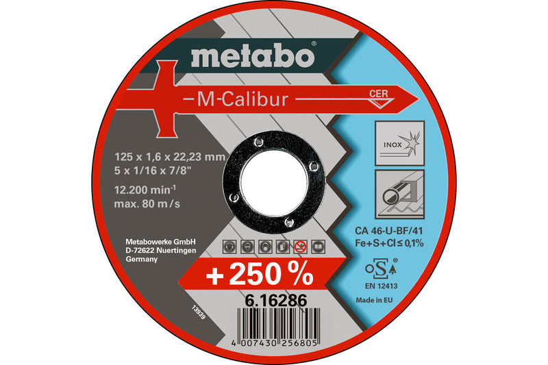 Metabo 616286000 tilbehør vinkelsliber Skæreskive