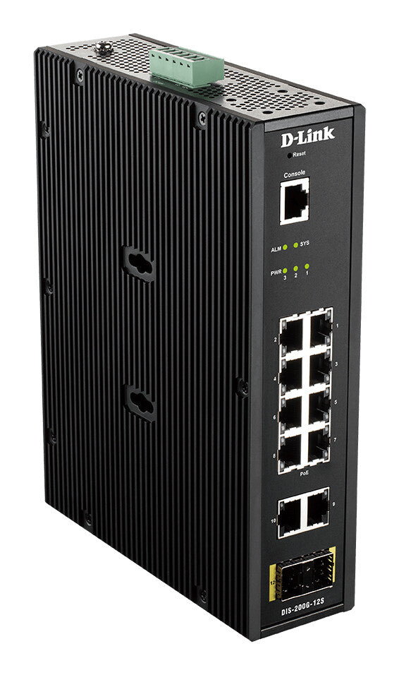 D-Link DIS-200G-12S netværksswitch Administreret L2 Gigabit Ethernet (10/100/1000) Sort