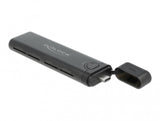 DeLOCK 42635 drevkabinet SSD kabinet Sort M.2