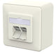 METZ CONNECT 130D380002-I stikkontakt RJ-45 Hvid
