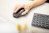 CHERRY DW 9500 SLIM tastatur Mus inkluderet Universel RF trådløs + Bluetooth AZERTY Belgisk Sort, Grå