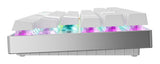 CHERRY MX 8.2 Pro TMR Wireless tastatur Spil USB + RF Wireless + Bluetooth QWERTZ Tysk Sølv, Hvid