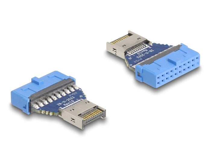 DeLOCK 67129 kabel kønsskifter 19 pin USB USB Type-E Blå