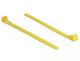 DeLOCK 18760 kabelsamler Udløselig kabelbinder Nylon Gul 100 stk