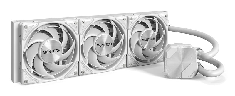 Montech HyperFlow Silent 360 Processor Alt-i-en væskekøler 12 cm Hvid 1 stk