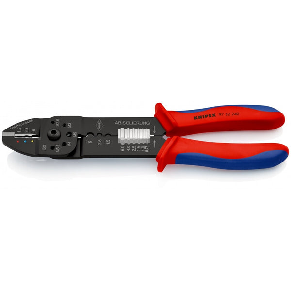 Knipex 97 32 240 kabelklipper Krympeværktøj Sort, Blå, Rød