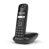 Gigaset AS690 Analog/DECT-telefon Nummervisning Sort