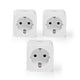 Nedis WIFIP121FWT3 smart stik 3680 W Hjem Hvid