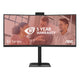 AOC E4 CU34E4CW computerskærm 86,4 cm (34") 3440 x 1440 pixel UltraWide Quad HD LED Sort
