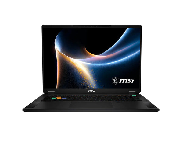 MSI Stealth 18 HX A2WI-087 Intel Core Ultra 9 290HX Plus Laptop 45,7 cm (18") WQUXGA 32 GB DDR5-SDRAM 2 TB SSD NVIDIA GeForce RTX 5080 Laptop GPU Wi-Fi 7 (802.11be) Windows 11 Home Sort Tysk