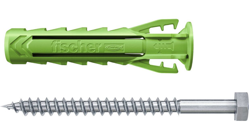 Fischer 567867 skrueanker og vægudtag 5 stk Skrue og vægstiksæt 50 mm