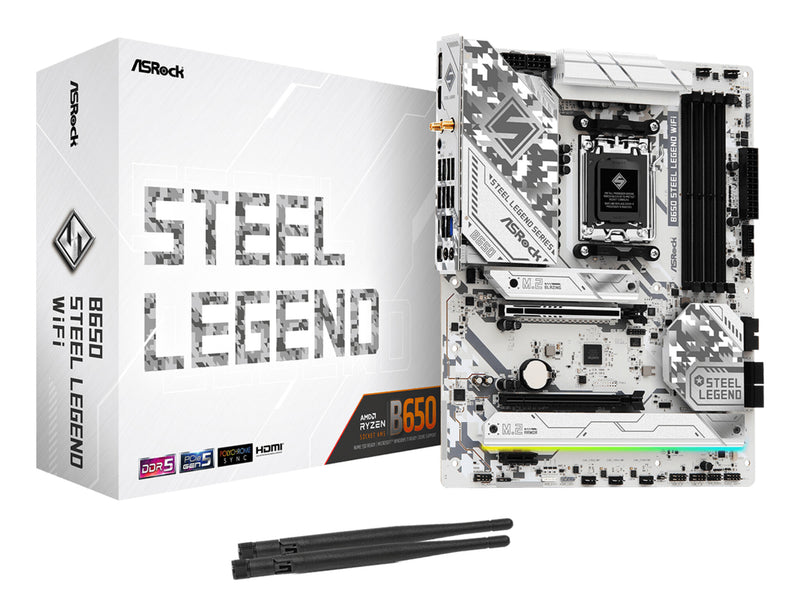 Asrock B650 Steel Legend WiFi AMD B650 Sokkel AM5 ATX