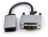 Prokord VA-DVI-HDMI videokabel adapter DVI-D Sort, Grå