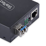 StarTech.com MCM1110SMLC40 netværksomformer til medie 2000 Mbit/s 1310 nm Enkeltilstand Sort