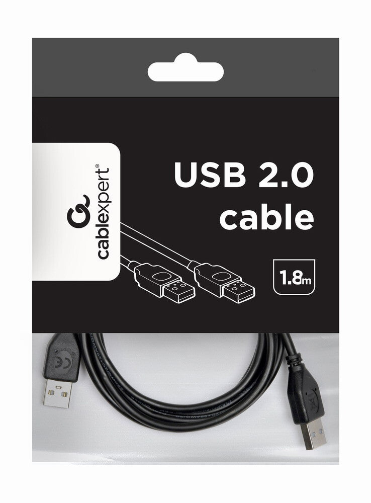Gembird CCP-USB2-AMAM-6 USB-kabel USB 2.0 1,8 m USB A 0,48 Gbit/sek. Sort