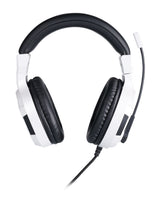 BIG BEN PS4OFHEADSETV3WHITE hovedtelefoner/headset Ledningsført Spil Sort, Hvid