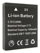Easypix 55104 batteri til kamera/videokamera Lithium-Ion (Li-Ion) 1500 mAh