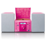 Lenco MC-013PK bærbar stereosystem Digital 4 W FM Lyserød MP3-afspilning