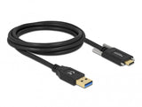 DeLOCK 84019 USB-kabel USB 3.2 Gen 2 (3.1 Gen 2) 2 m USB A USB C 10 Gbit/sek. Sort