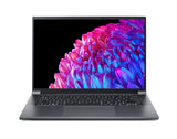 Acer Swift SFX14-72G-788M Intel Core Ultra 7 155H Laptop 36,8 cm (14.5") 2.8K 32 GB LPDDR5-SDRAM 1 TB SSD NVIDIA GeForce RTX 4050 Wi-Fi 6 (802.11ax) Windows 11 Pro Grå