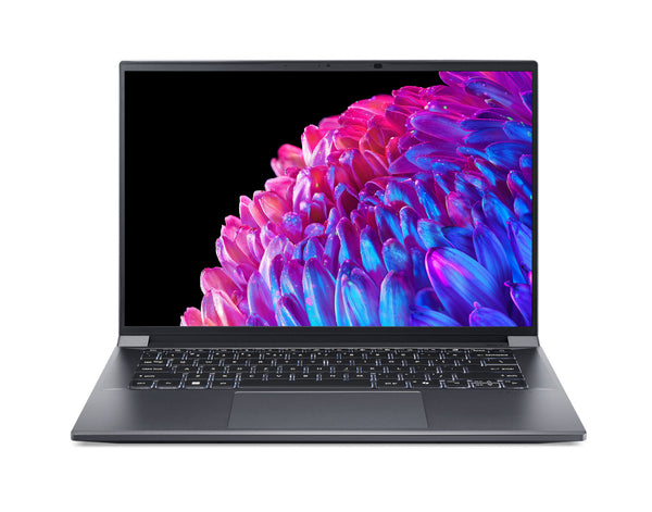 Acer Swift SFX14-72G-788M Intel Core Ultra 7 155H Laptop 36,8 cm (14.5") 2.8K 32 GB LPDDR5-SDRAM 1 TB SSD NVIDIA GeForce RTX 4050 Wi-Fi 6 (802.11ax) Windows 11 Pro Grå