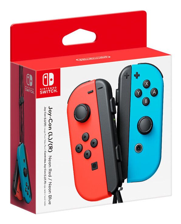 Nintendo Joy-Con (L)/(R) Neon Red/Neon Blue Rød, Blå Bluetooth Gamepad Analog/digital Nintendo Switch