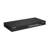 Edimax GS-5216PLC netværksswitch Administreret Gigabit Ethernet (10/100/1000) Strøm over Ethernet (PoE) Sort