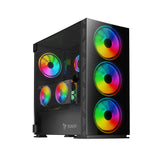 Savio PC Case Prime X1 ARGB Glass Black Midi Tower Sort