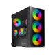 Savio PC Case Prime X1 ARGB Glass Black Midi Tower Sort