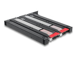 DeLOCK 47138 drive bay panel Opbevaring drev bakke Sort