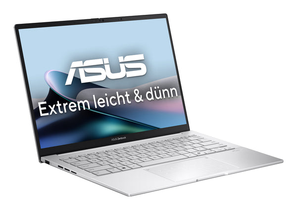 ASUS Zenbook 14 OLED UX3405CA-ST775X Intel Core Ultra 9 285H Laptop 35,6 cm (14") WQXGA+ 32 GB LPDDR5x-SDRAM 1 TB SSD Wi-Fi 7 (802.11be) Windows 11 Pro Tysk Sølv