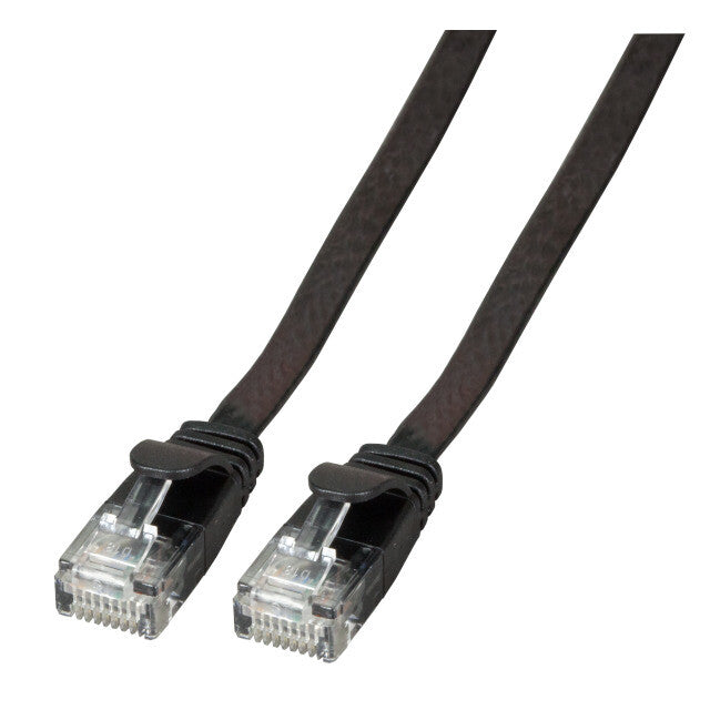 EFB Elektronik K8107SW.0,25 netværkskabel Sort 0,25 m Cat6a U/UTP (UTP)