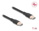 DeLOCK 81238 USB-kabel USB 2.0 1 m USB C 0,48 Gbit/sek. 60 W Sort