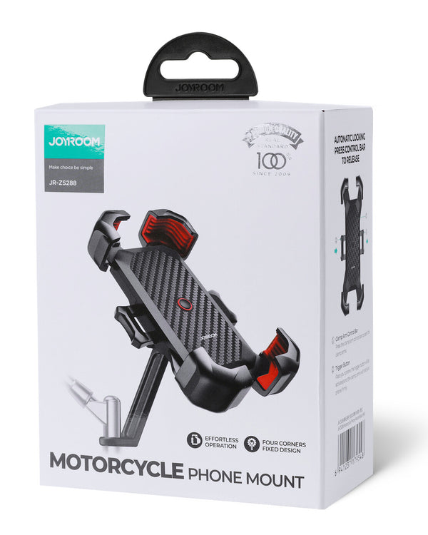 JOYROOM JR-ZS288 MOTORCYCLE holder Passiv holder Mobiltelefon/Smartphone Sort