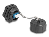 DeLOCK 87886 fiber adapter LC/LC 1 stk Sort, Blå